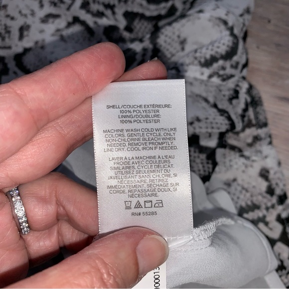 Express Snakeskin Print Surplice Blouse - Picture 10 of 13